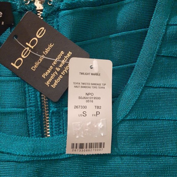 COPY - Twisted Bandage Crop Top (Bodycon) - Picture 3 of 3